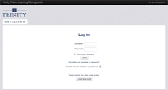Desktop Screenshot of moodle.trnty.edu